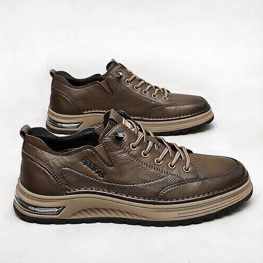 Men Genuine Leather Oxford Shoe - Casual Running Shoe