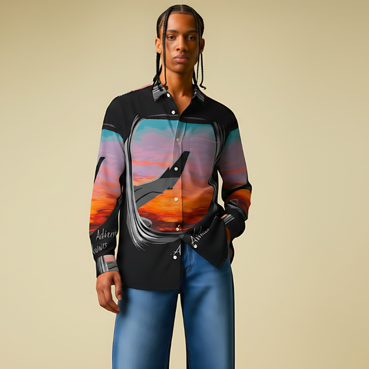 Fashion that Speaks: Men's Long Sleeve Slim Fit Shirt for Every Mood and Occasion