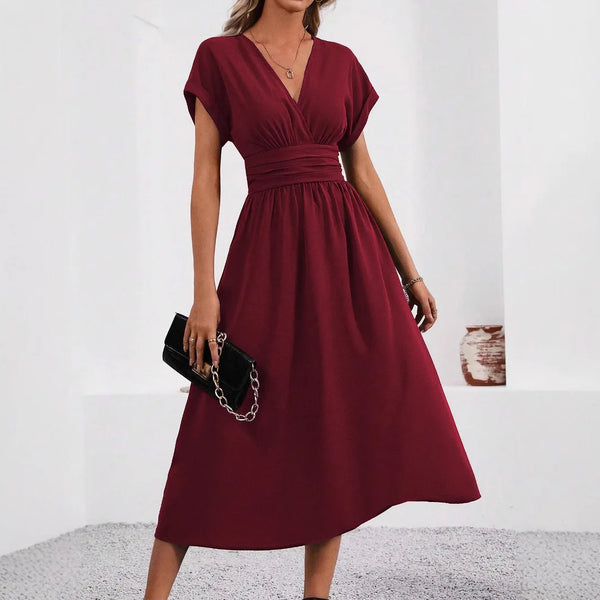 Everyday Pleated Long Effortless Dress