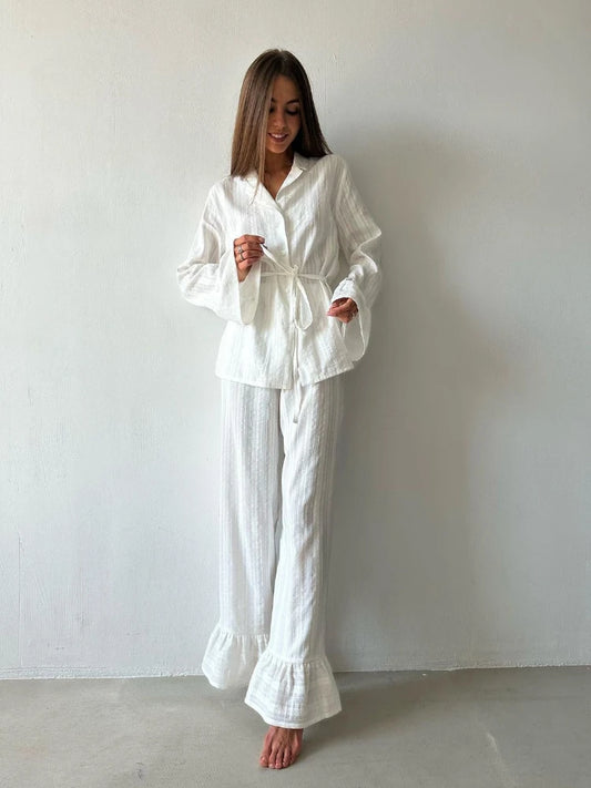 Women's 100% Cotton Lounge-Wear  Set